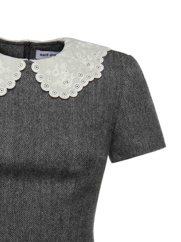 Self Portrait: Robes courtes online - Robe Courte - Gris