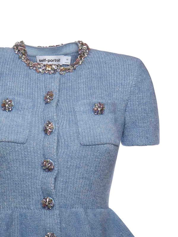 Self Portrait: Knielange Kleider online - Knielanges Kleid - Blau