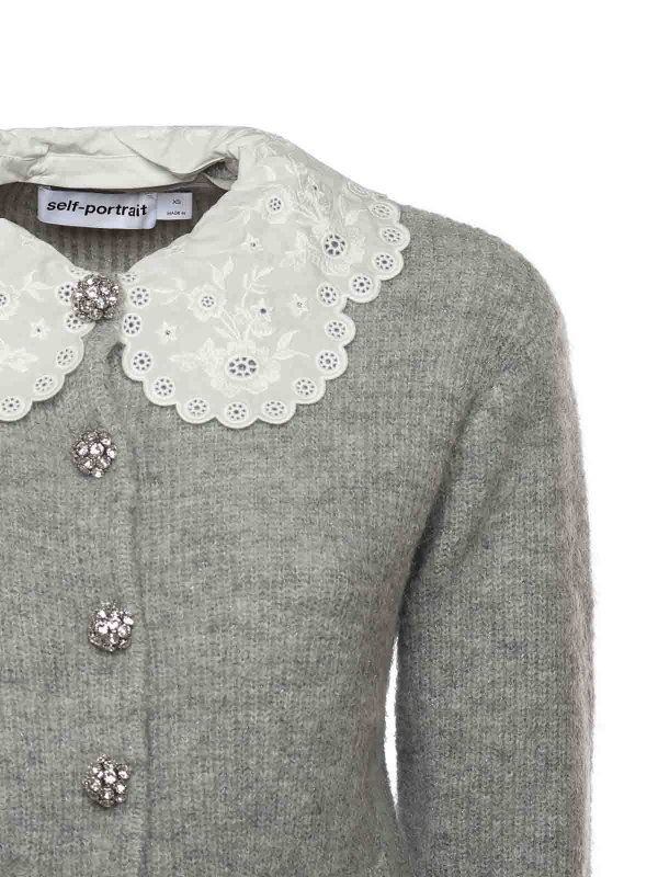 Self Portrait: Cardigans online - Cardigan - Gris