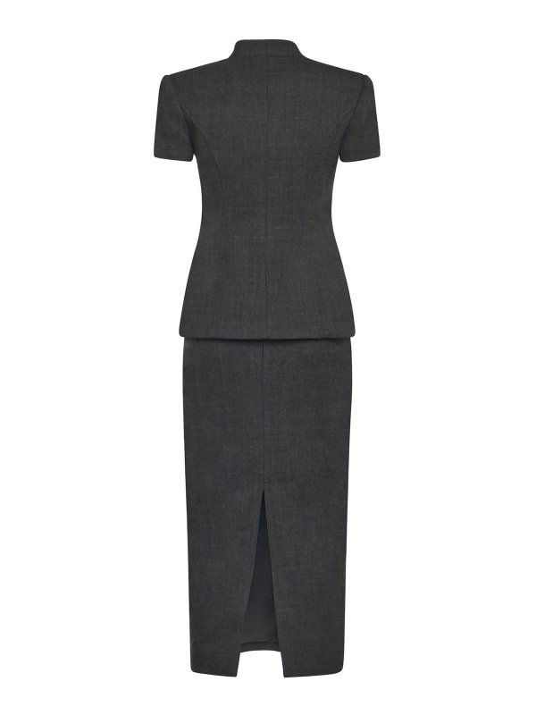 The Best Shops Self Portrait: ニーレングスドレス - 膝丈ドレス - グレー