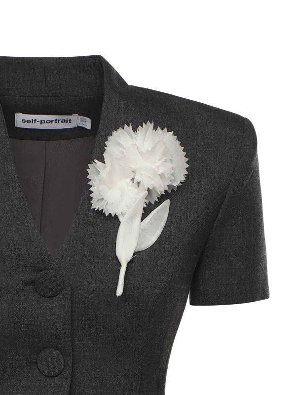 Self Portrait: ショートドレス online - ショートドレス - グレー