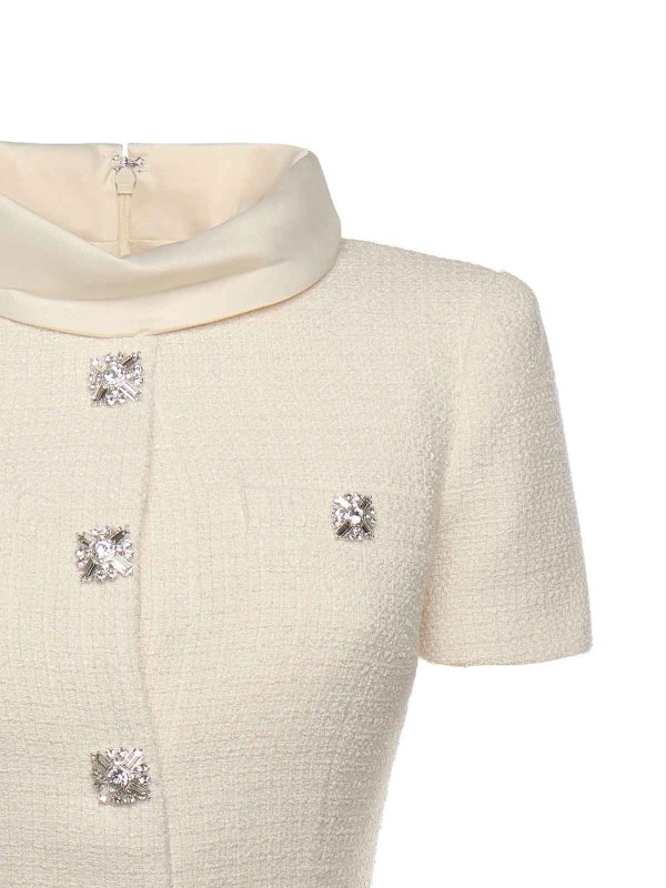 Self Portrait: knee length dresses online - Boucl Midi Dress