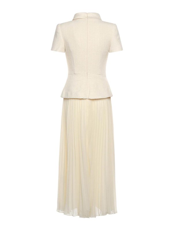 The Best Shops Self Portrait: knee length dresses - Boucl Midi Dress