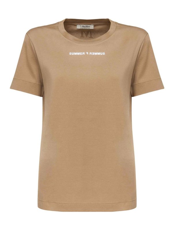 S MAX MARA: t-shirts - Jersey T-Shirt