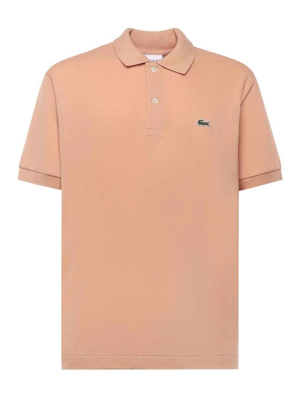 LACOSTE: polo - Polo In Cotone Con Logo