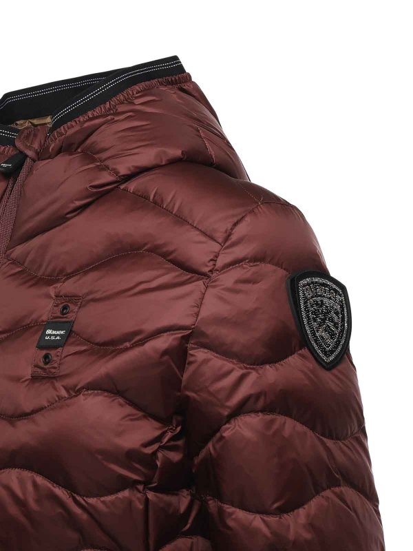BLAUER: padded jackets online - Camellia Wave Down Jacket