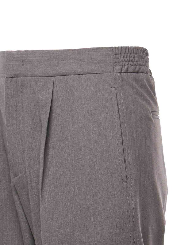 BONSAI: pantaloni casual online - Pantaloni larghi con pieghe