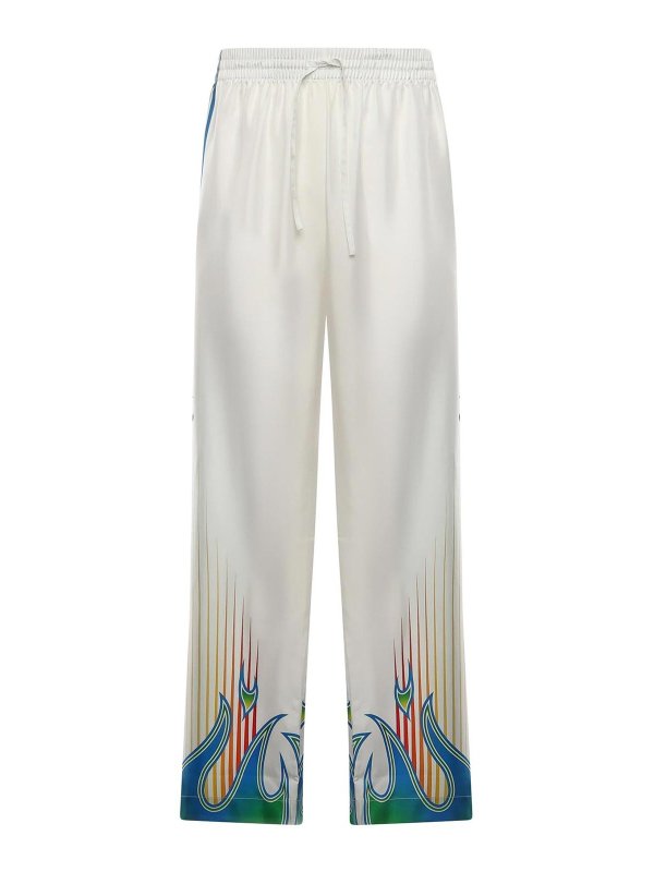 CASABLANCA: カジュアルトラウザー - カジュアルパンツ - 白