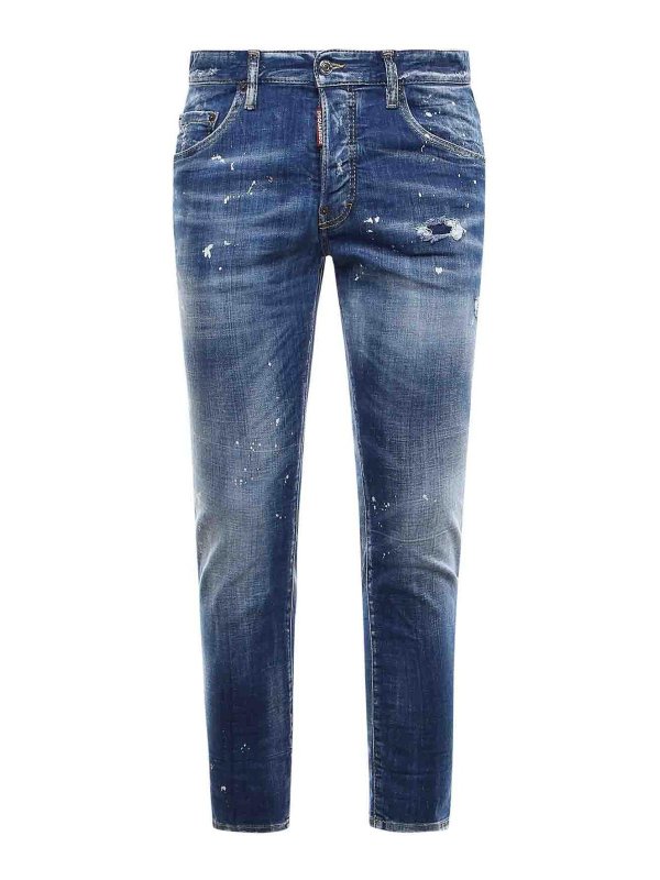 DSQUARED2: Jeans Rectos - Vaqueros Rectos - Azul