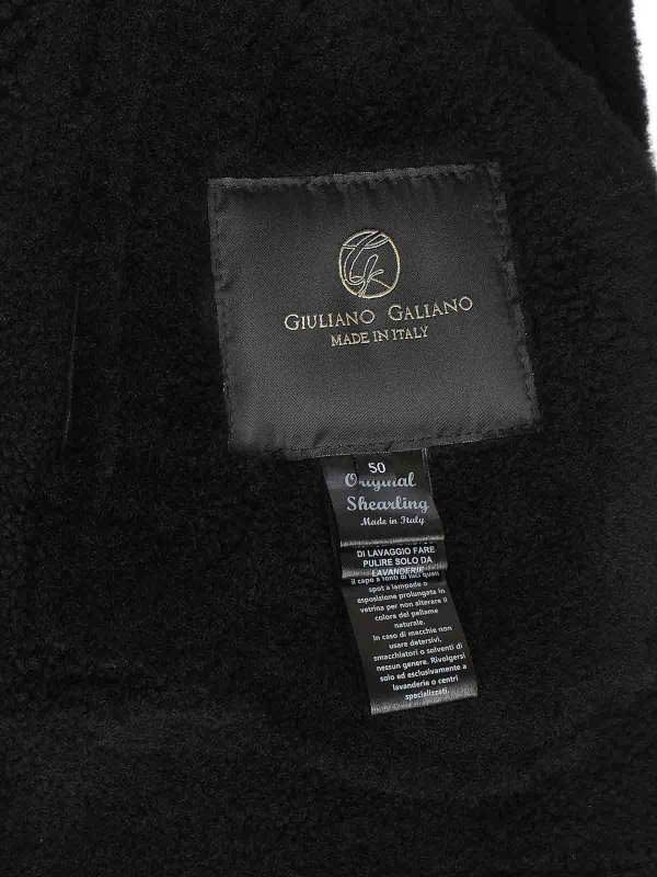 The Best Shops GIULIANO GALIANO: Lederjacke - Schwarz