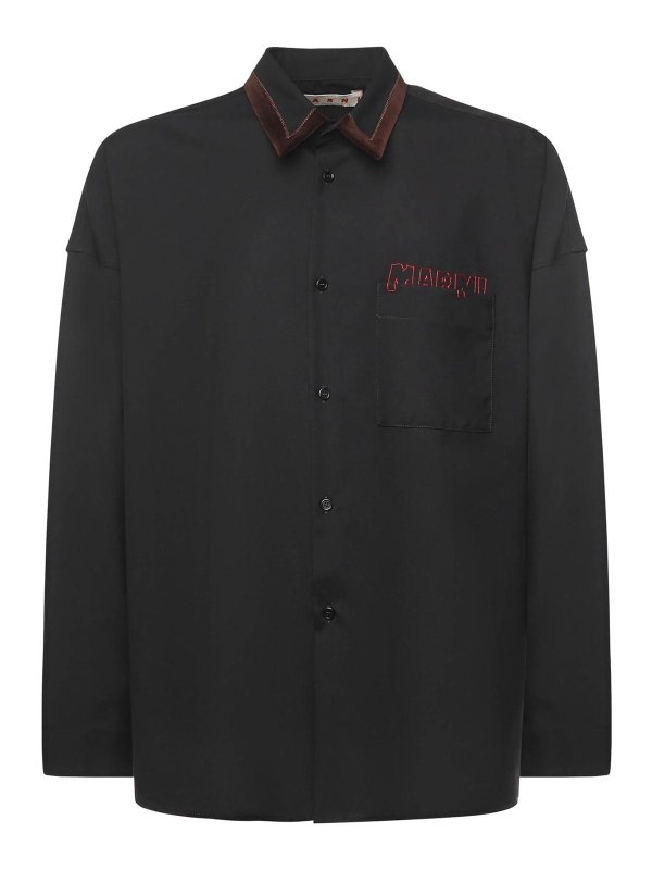 Marni: Hemden - Hemd - Schwarz