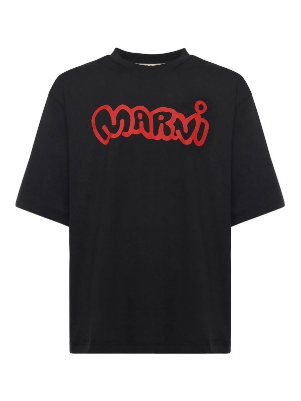 Marni: Tシャツ - Tシャツ - 黒