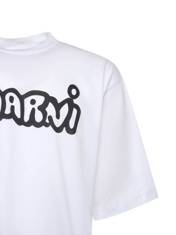 Marni: T-shirts online - T-Shirt - Weiß