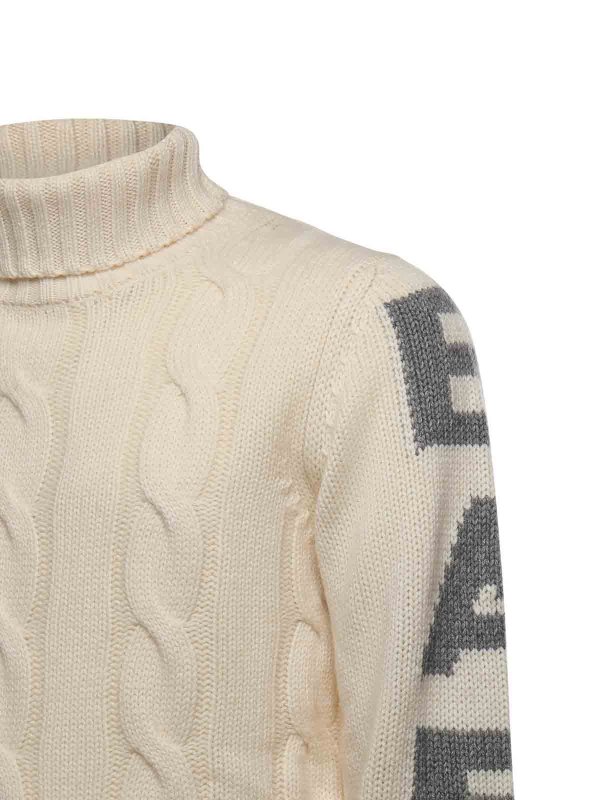 MC2 SAINT BARTH: Rollkragenpullover  und Polo-Ausschnitt online - Rollkragenpullover - Weiß