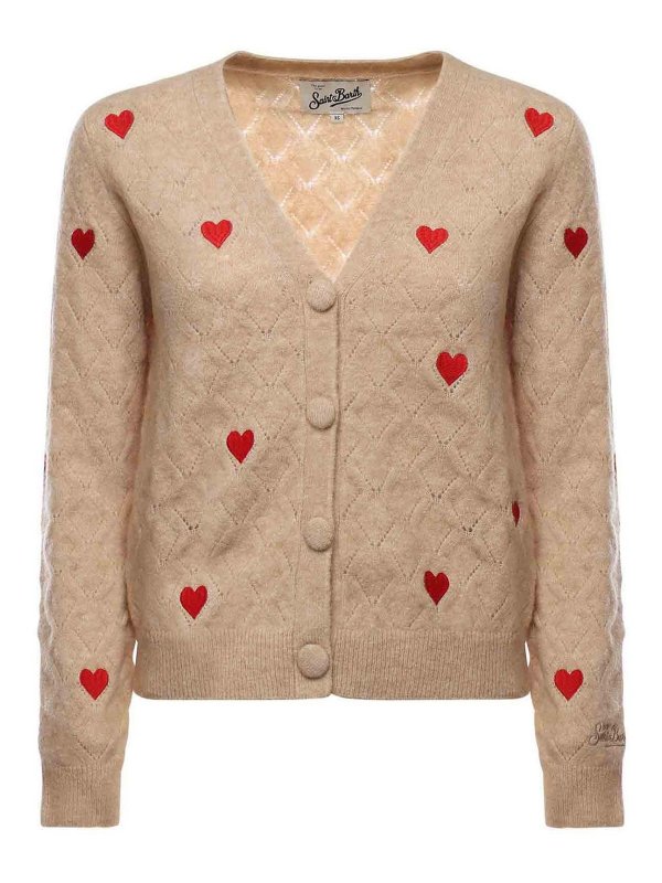 MC2 SAINT BARTH: Cardigans - Cardigan - Beige
