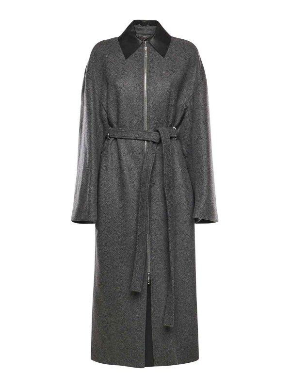 SPORTMAX: ニーレングスコート - 膝丈コート - グレー