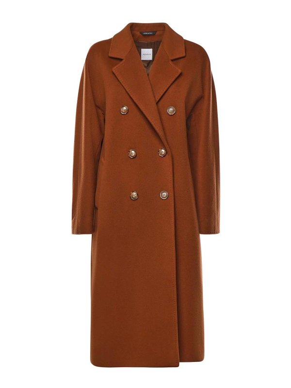 ALISHEVA: ニーレングスコート - 膝丈コート - ブラウン