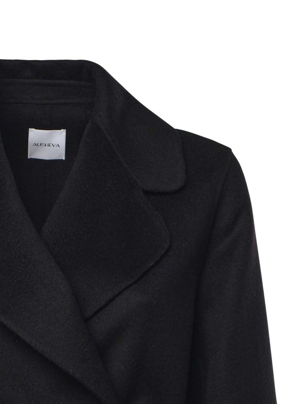 ALISHEVA: ニーレングスコート online - 膝丈コート - 黒