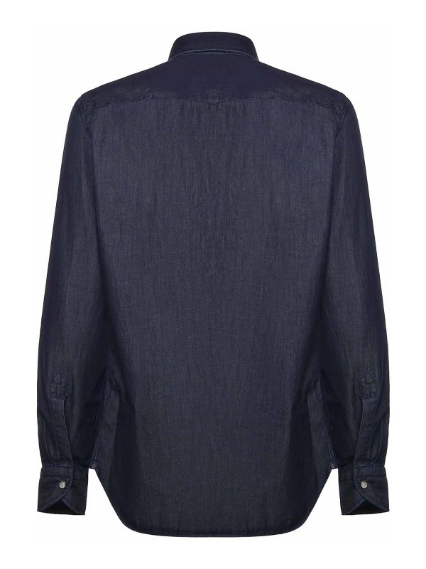 The Best Shops BORRIELLO NAPOLI: shirts - Denim Shirt