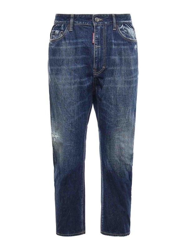 DSQUARED2: Jeans Rectos - Vaqueros Rectos - Azul