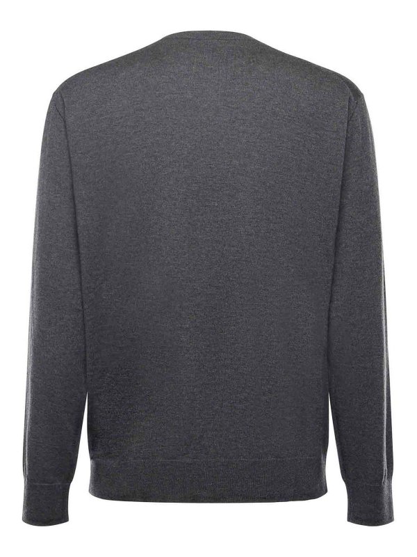 The Best Shops ELEVENTY: Strickpullover mit Rundhalsausschnitt - Rundhalspullover - Grau