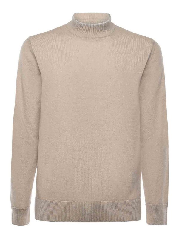 ELEVENTY: Strickpullover mit Rundhalsausschnitt - Rundhalspullover - Grau