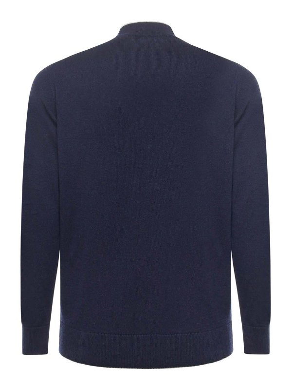 The Best Shops ELEVENTY: Strickpullover mit Rundhalsausschnitt - Rundhalspullover - Grau