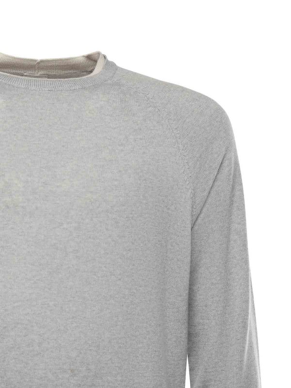 ELEVENTY: Pull col rond online - Pull Col Rond - Gris