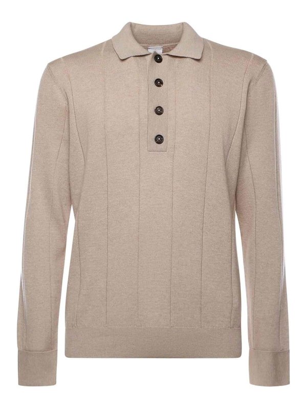 ELEVENTY: polo shirts - Cotton And Cashmere Polo Shirt