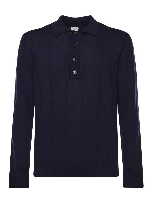 ELEVENTY: polo shirts - Cotton And Cashmere Polo Shirt