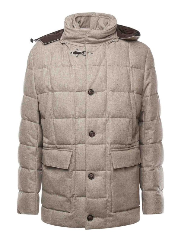 FAY: padded jackets - Wool Down Jacket