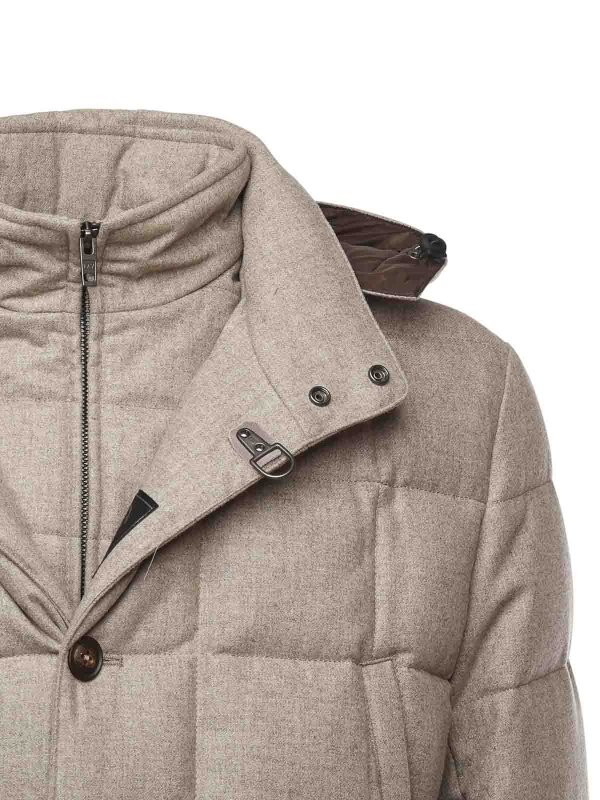 FAY: padded jackets online - Wool Down Jacket