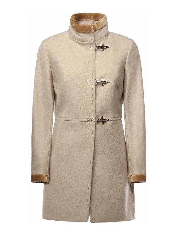 FAY: ニーレングスコート - 膝丈コート - 白