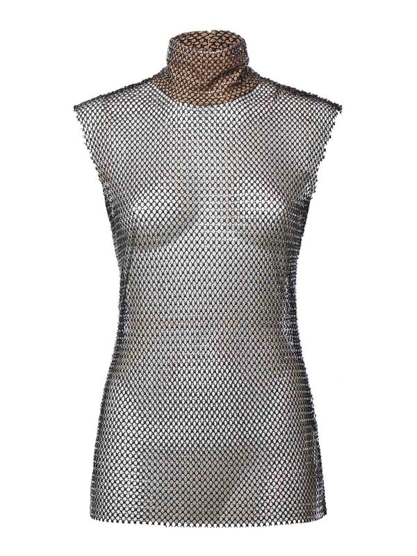 GENNY: Tops & Tank tops - Rhinestone Mesh Top