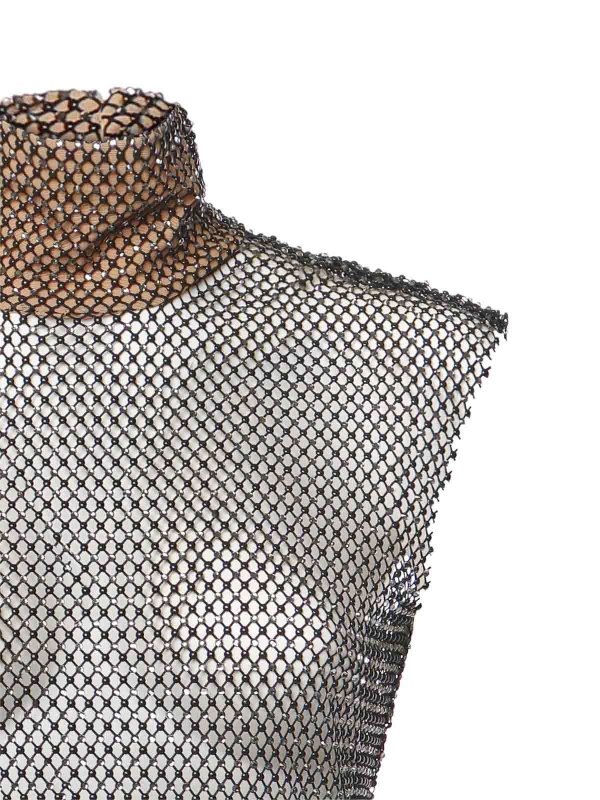 GENNY: Tops & Tank tops online - Rhinestone Mesh Top