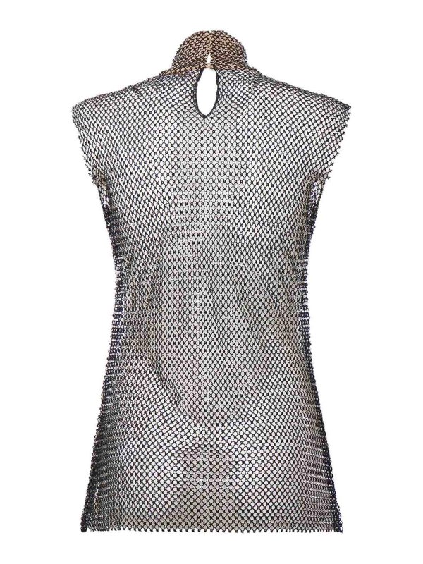 The Best Shops GENNY: Tops & Tank tops - Rhinestone Mesh Top
