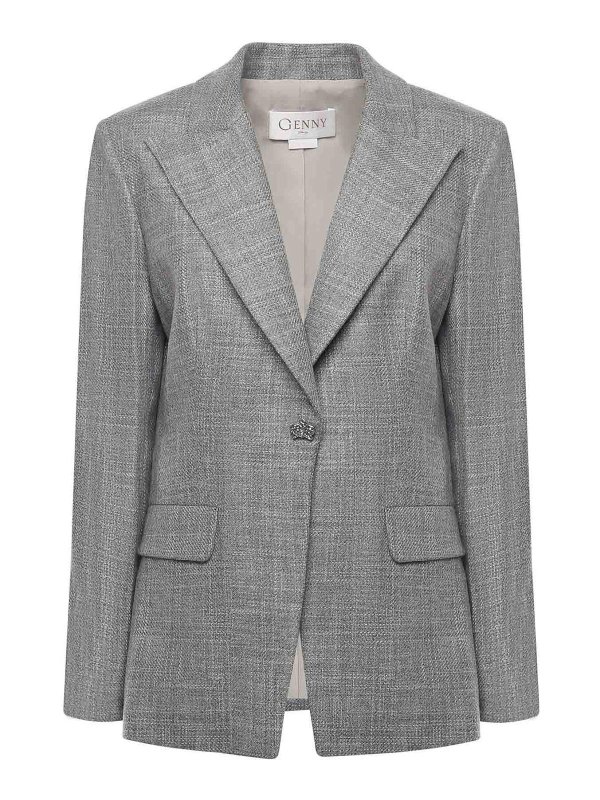 GENNY: ブレザー - ブレザー - グレー