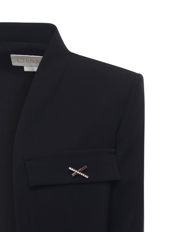 GENNY: giacche casual online - Giacca Cropped In Cady