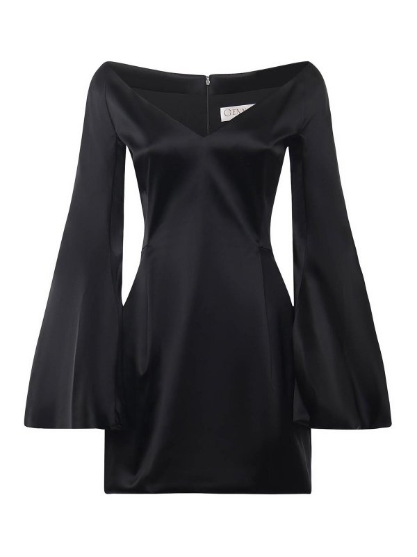 GENNY: Robes courtes - Robe Courte - Noir