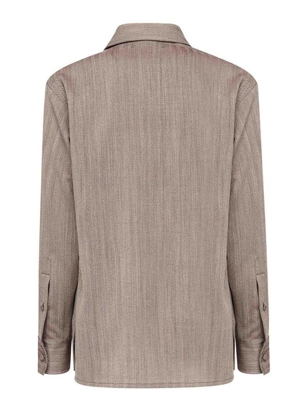 The Best Shops GOLDEN GOOSE: camicie - Camicia da viaggio in lana vergine