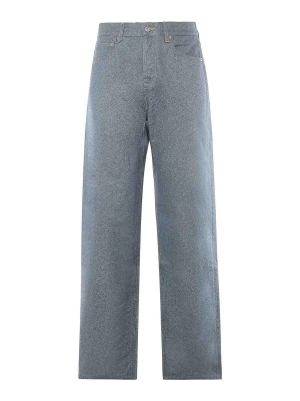 JACQUEMUS: straight leg jeans - Le De Nmes Straight Cotton Jeans