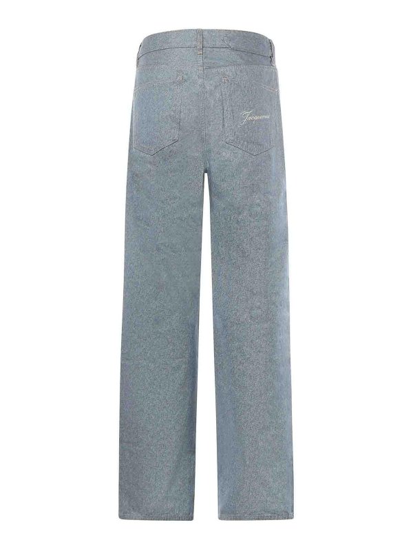 The Best Shops JACQUEMUS: straight leg jeans - Le De Nmes Straight Cotton Jeans