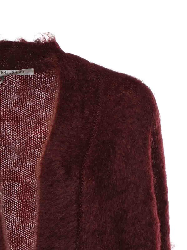 Max Mara: Strickpullover mit Rundhalsausschnitt online - Rundhalspullover - Rot