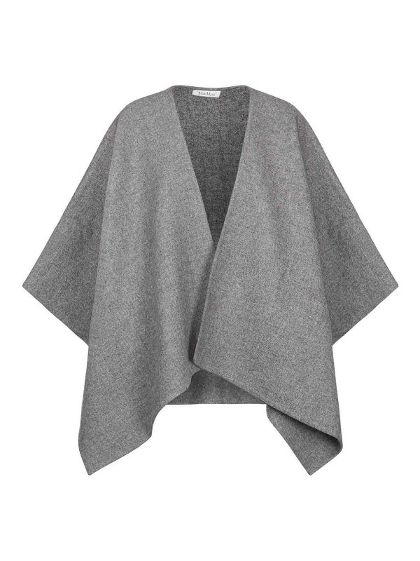 Max Mara: Capas  y Ponchos - Capa - Gris Claro