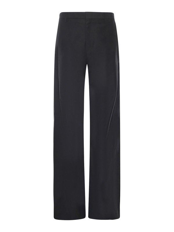 MM6 MAISON MARGIELA: テーラードトラウザー - テーラードパンツ - 黒