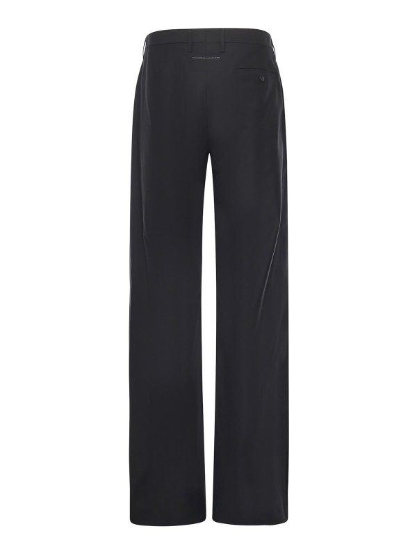 The Best Shops MM6 MAISON MARGIELA: テーラードトラウザー - テーラードパンツ - 黒