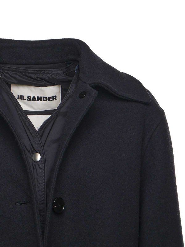 MONCLER: Abrigos semilargos online - Abrigo Midi - Azul