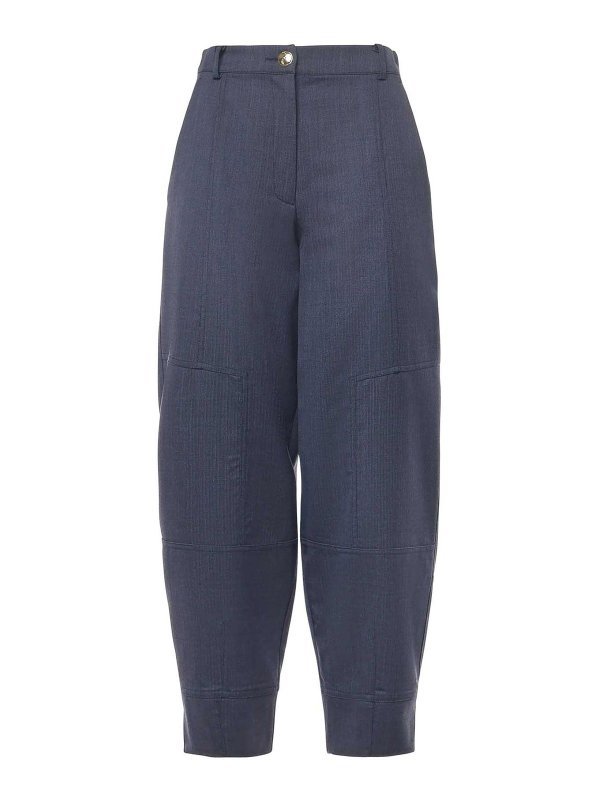 Pinko: カジュアルトラウザー - カジュアルパンツ - ブルー