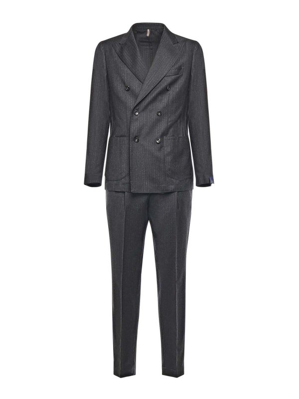 SANTANIELLO: Vestes de costume - Blazer - Gris