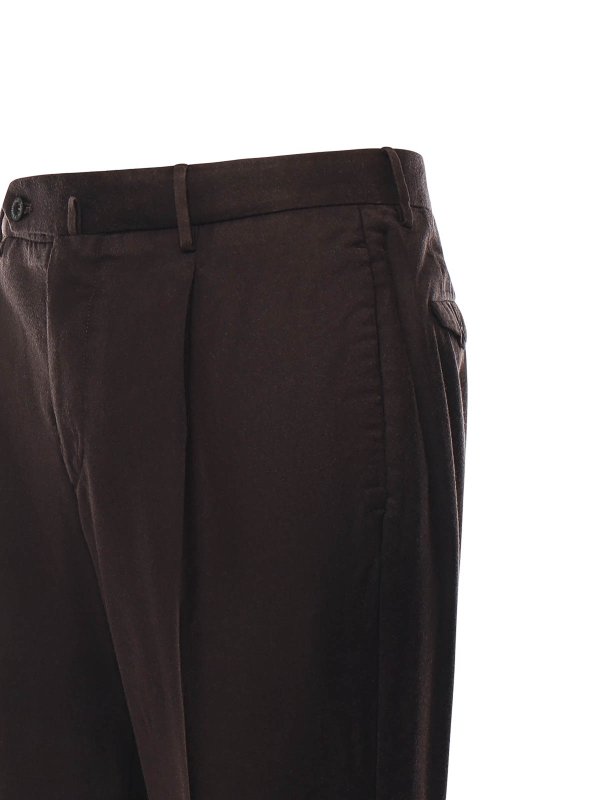 SANTANIELLO: テーラードトラウザー online - テーラードパンツ - ブラウン